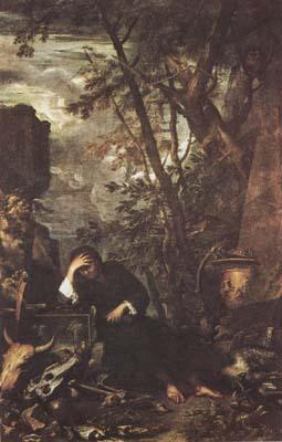 Salvator Rosa Democritus in Meditation (mk08) France oil painting art